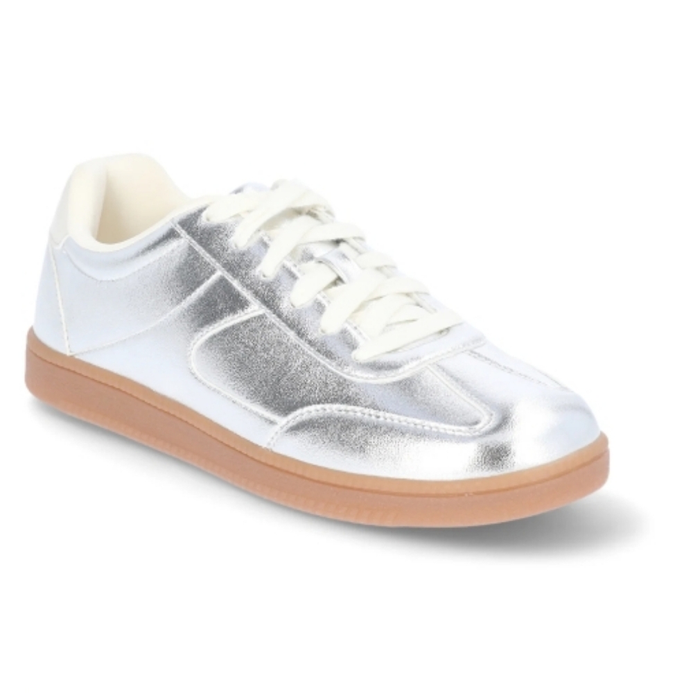 METALLIC SPORT RETRO SNEAKERS SZ 7